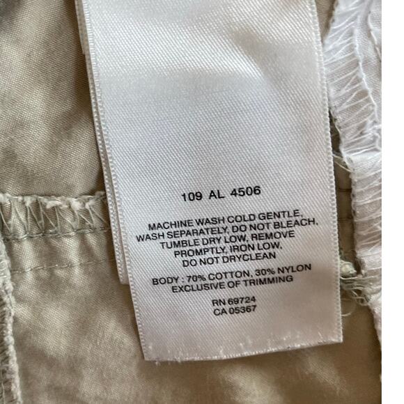 Columbia Shorts Large Drawstring Zip Relaxed Beige Pocket Khaki Hike Outdoor Y2K - Picture 10 of 15